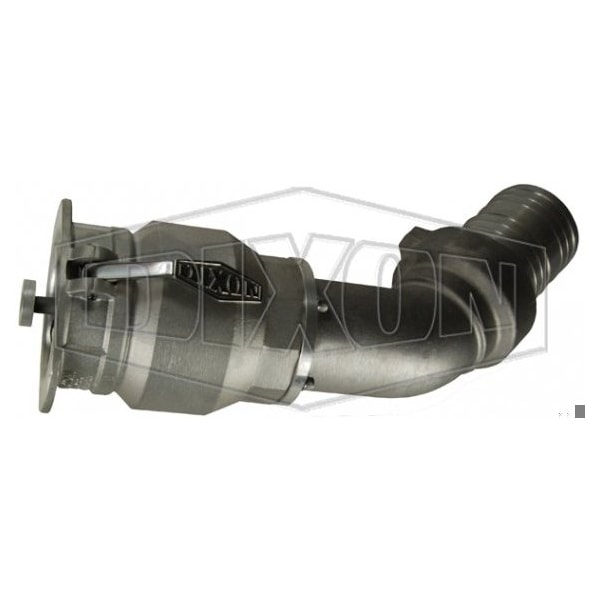 Vapor Recovery Coupling, 4 in Nominal, Coupler x 45Deg Swivel Hose, Aluminum